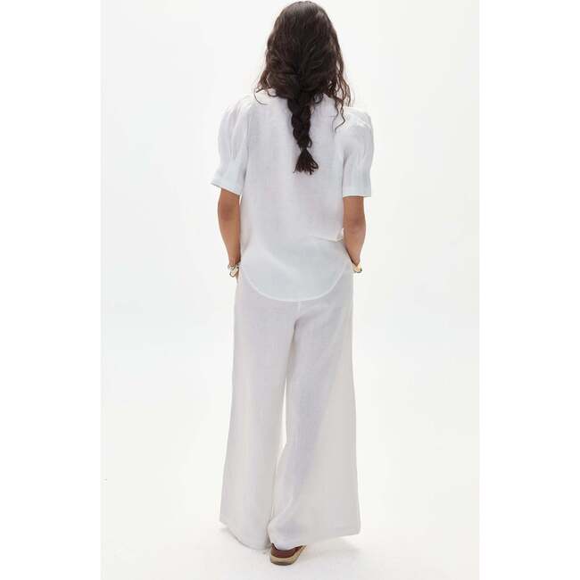 Athina Linen Shirt, Off White