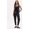 Anya Metallic Linen Pants, Metallic Black - Pants - 2
