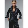San Marino Metallic Linen Shirt, Black Metallic - Blouses - 2