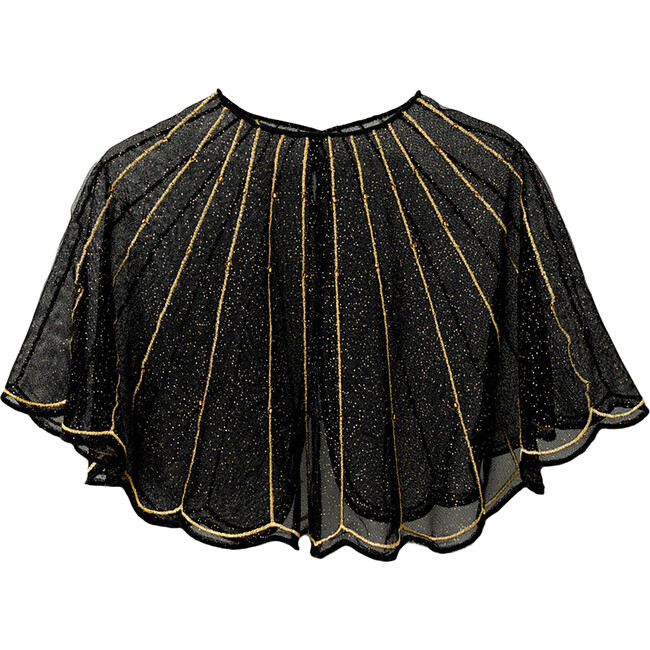 Tulle Sparkle Cape Black - Costume Accessories - 1