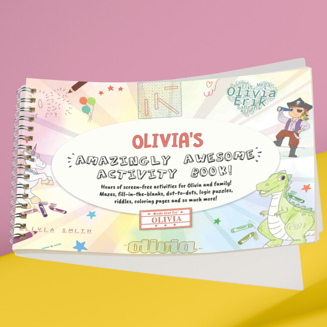 My Amazingly Awesome Activity Book  (Just for Me!) - Personalized Activity Book