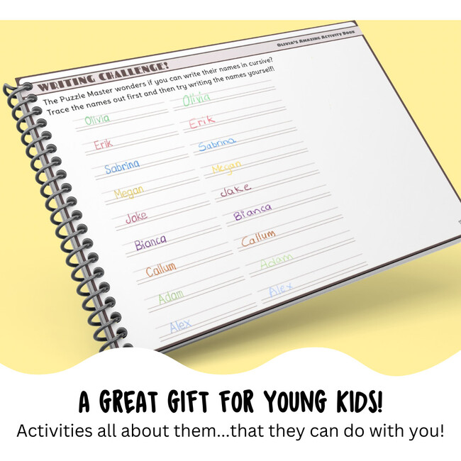 My Amazingly Awesome Activity Book  (Just for Me!) - Personalized Activity Book