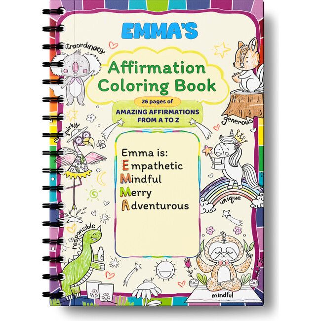 My Amazing Affirmation Coloring Book: Affirmations from A to Z! (Personalized Coloring Book)