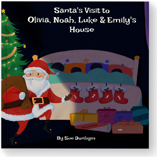 Santa's Visit to your House (Personalized Christmas Book for upto 4 kids)