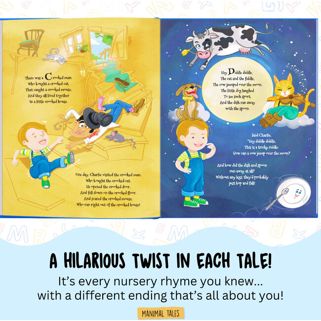 My Nursery Rhyme Adventures! - Nursery Rhymes from A-Z (Personalized Nursery Rhyme Book) - Books - 6