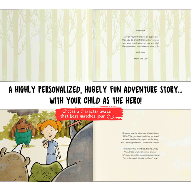 Your Child and the Grumpopotamus (Personalized Adventure Story about Friendship and Bravery) - Books - 3