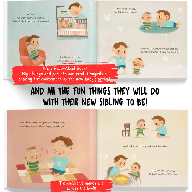 Me and My New Baby Sibling: Besties Forever! (Personalized Book for an Older Sibling to be) - Books - 4