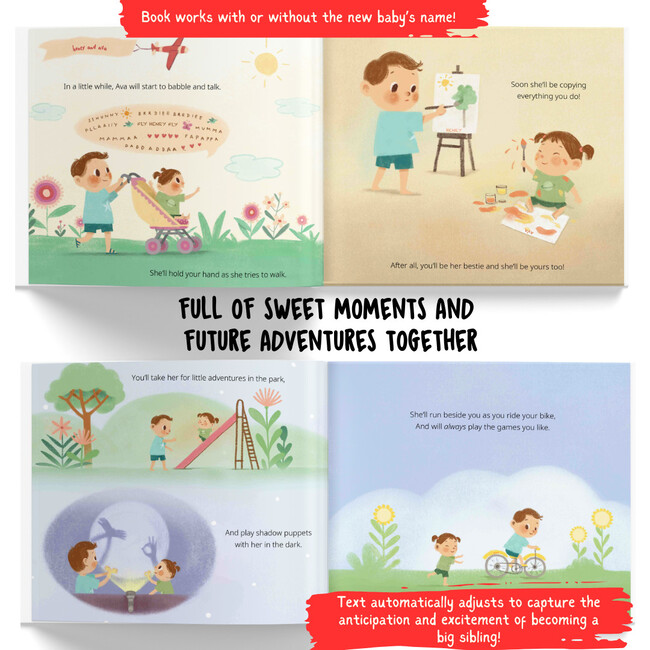Me and My New Baby Sibling: Besties Forever! (Personalized Book for an Older Sibling to be) - Books - 5