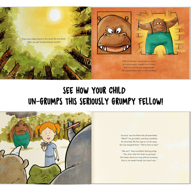 Your Child and the Grumpopotamus (Personalized Adventure Story about Friendship and Bravery) - Books - 5