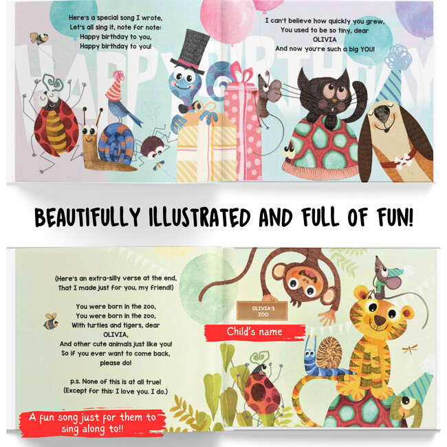 My Happy Birthday Book: Picturebook (Personalized Birthday Book) - Books - 6