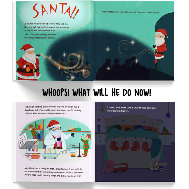 Santa's Visit to your House (Personalized Christmas Book for upto 4 kids) - Books - 5
