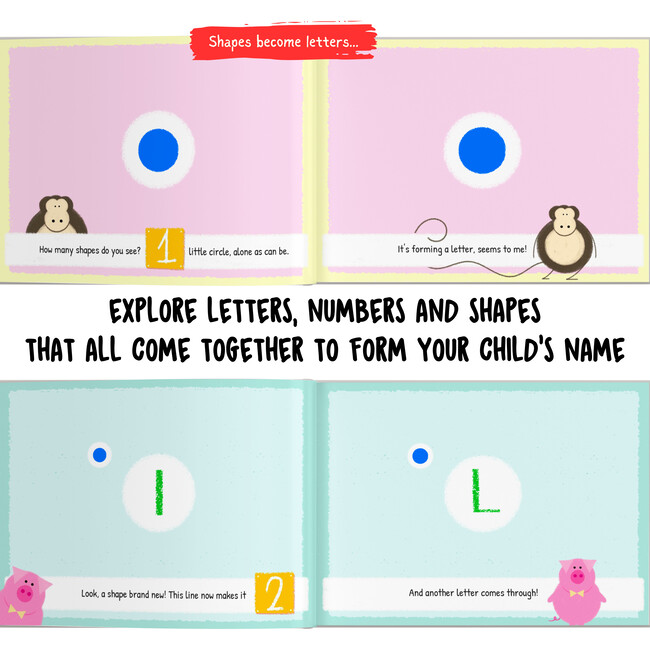 Letters, Numbers & Me (Personalized Eary Learning Book) - Books - 3