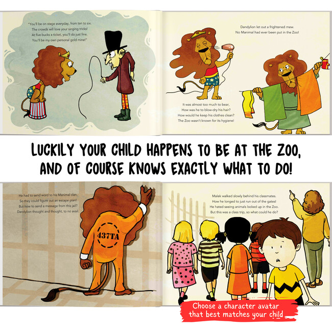 Your Child and the ZooKeeper: Your Child Escapes To Liberty! (Personalized Adventure Story) - Books - 6