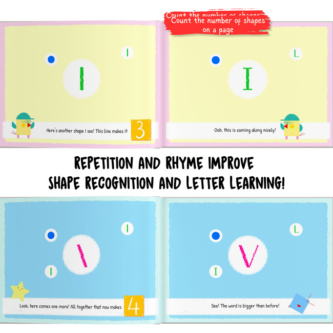 Letters, Numbers & Me (Personalized Eary Learning Book) - Books - 4