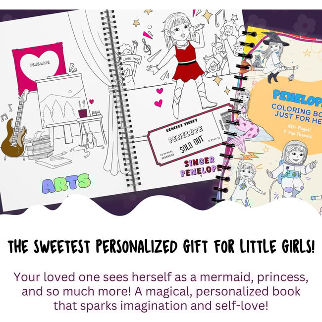 My Coloring Book, Just For Me! (For Girls)! (Personalized Coloring Book) - Books - 6