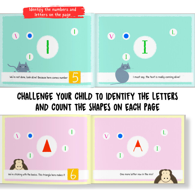 Letters, Numbers & Me (Personalized Eary Learning Book) - Books - 5