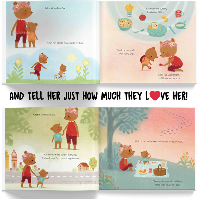 Grandma and Us / Me (A Personalized Read-Aloud Gift from upto 4 Grandkids to Grandmom) - Books - 6