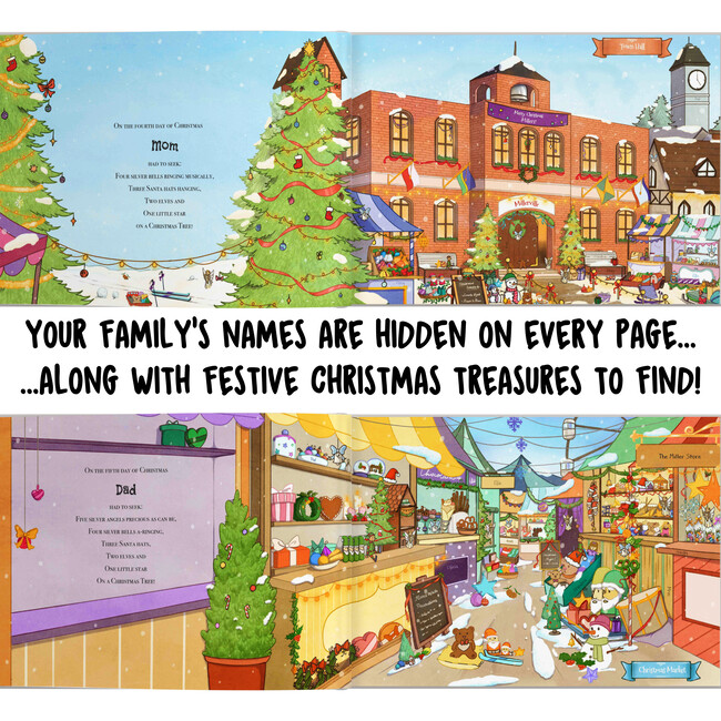 12 Days of Christmas (Personalized Christmas Seek & Find Book for the entire Family) - Books - 4