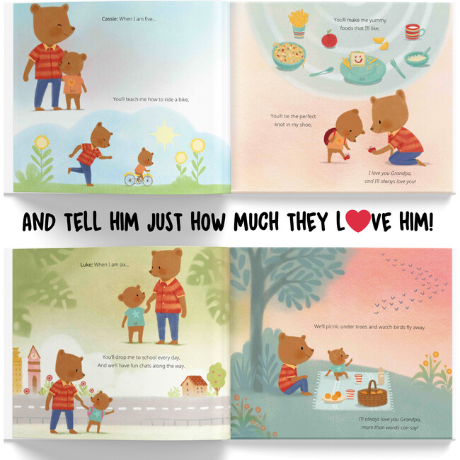 Grandpa and Us / Me (A Personalized Read-Aloud Gift from upto 4 Grandkids to Grandpa) - Books - 6