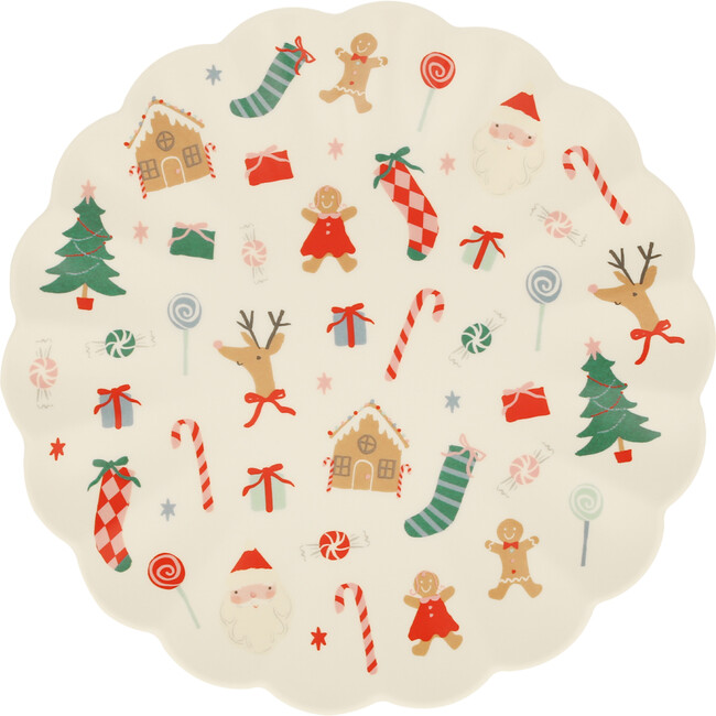 Jolly Christmas Melamine Large Plate - Party - 1