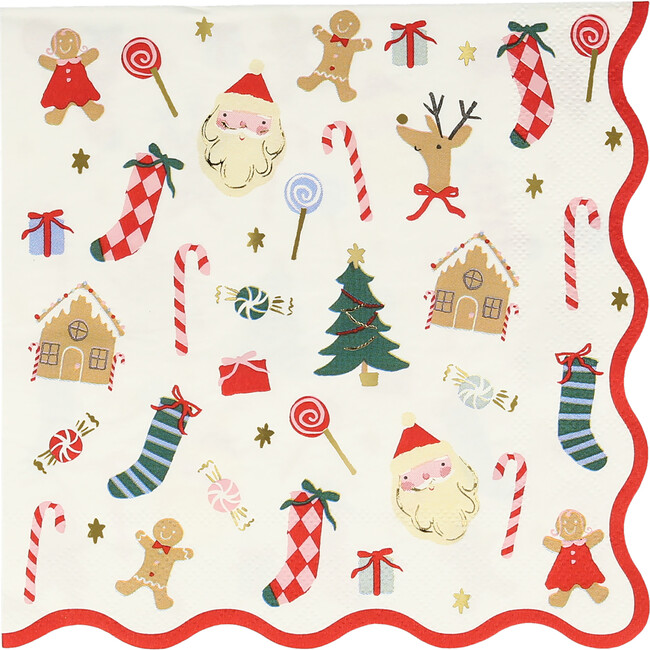 Jolly Christmas Large Napkins - Party - 1