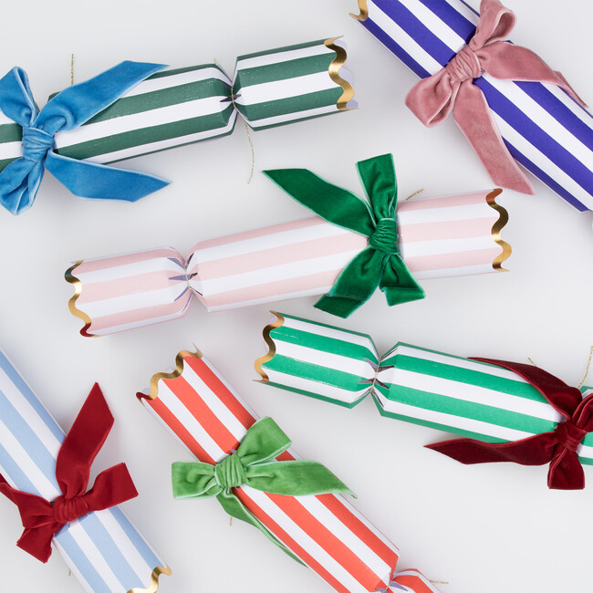 Stripe Velvet Bow Crackers - Party Accessories - 5