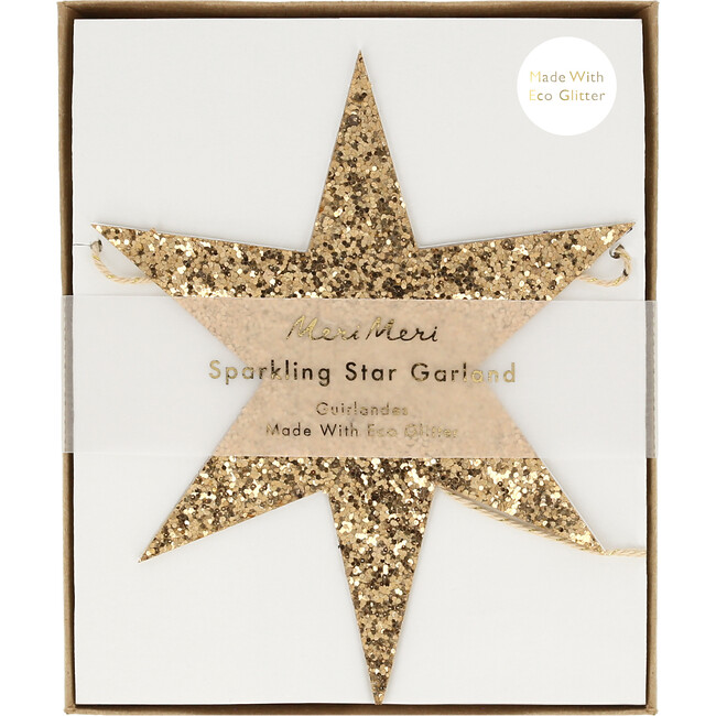 Eco Glitter Stars Garland - Garlands - 5