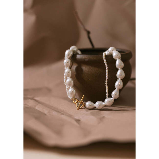 Women's Emma Multi Choker, White