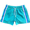Eddie Swim Trunks, Teal - Swim Trunks - 1 - thumbnail
