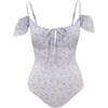 Maise One Piece in Blue Ditsy Floral - One Pieces - 1 - thumbnail