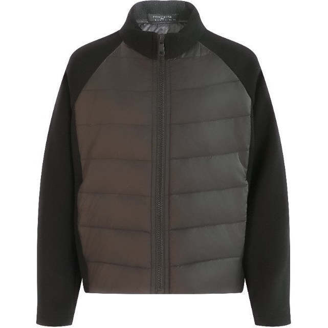 Quilted Zip Jacket, Black