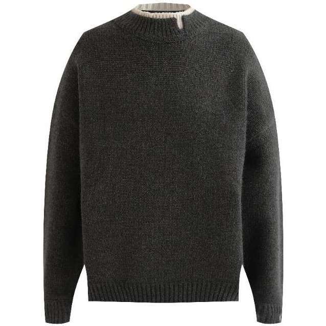 Classic Knit Sweater, Dark Gray