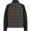 Quilted Zip Jacket, Black - Jackets - 4