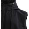 Hooded Puffer Vest, Black - Vests - 3