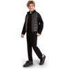 Quilted Zip Jacket, Black - Jackets - 5