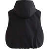 Hooded Puffer Vest, Black - Vests - 4