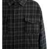 Plaid Flannel Shirt, Black - Button Downs - 3
