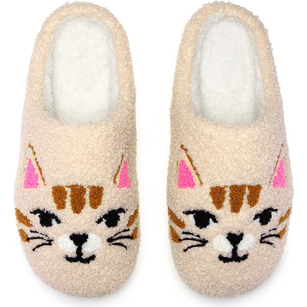 Cat Face Slippers S/M