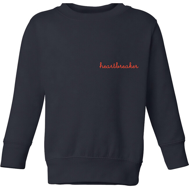 "heartbreaker" Classic Crewneck Fleece, Navy