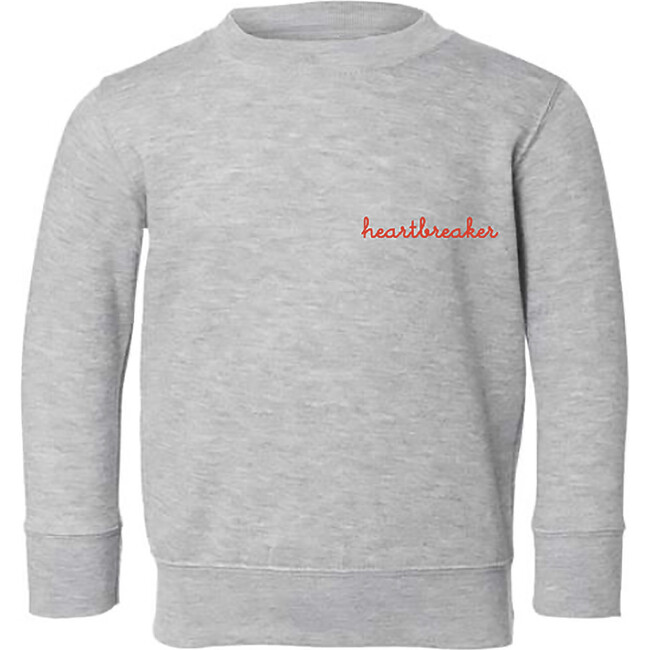 "heartbreaker" Classic Crewneck Fleece, Heather Gray