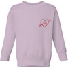 Heart Bow + Arrow Classic Crewneck Fleece, Pink - Sweatshirts - 1 - thumbnail