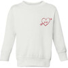 Heart Bow + Arrow Classic Crewneck Fleece, White - Sweatshirts - 1 - thumbnail