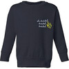 "Dreidel Dreidel Dreidel" Hannukah Little Kid Classic Crewneck Fleece, Navy - Sweatshirts - 1 - thumbnail