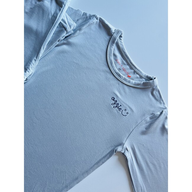 Baby + Kids Two-Piece Bamboo Cotton Personalized Pajamas, Gray