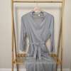 Mommy Robe, Solid Gray - Robes - 2 - thumbnail