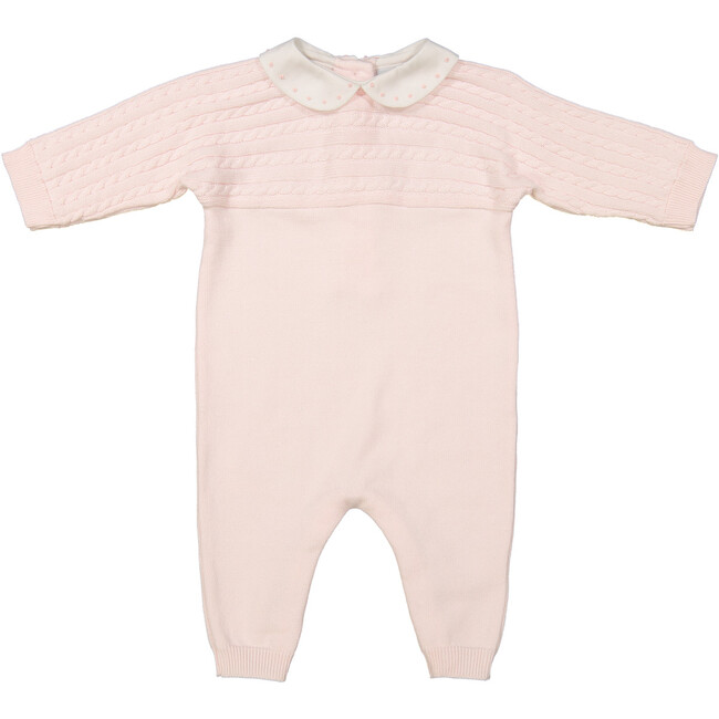 Cable Knit Longall Pink