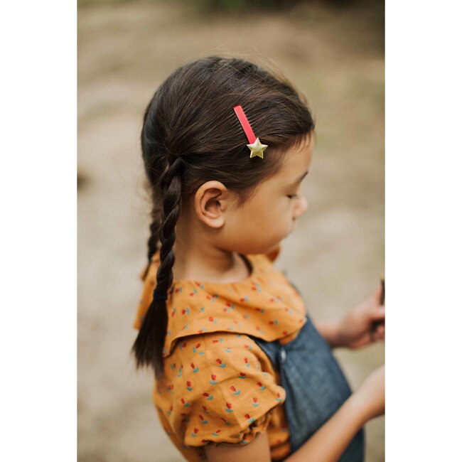 Star Clips, Red - Hair Accessories - 2