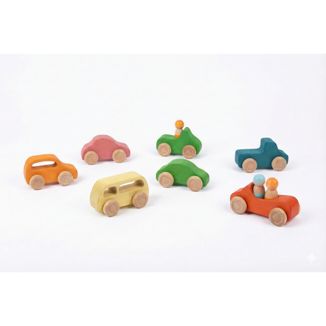 Avenlur Wooden Car Toy set - 10 Piece Set