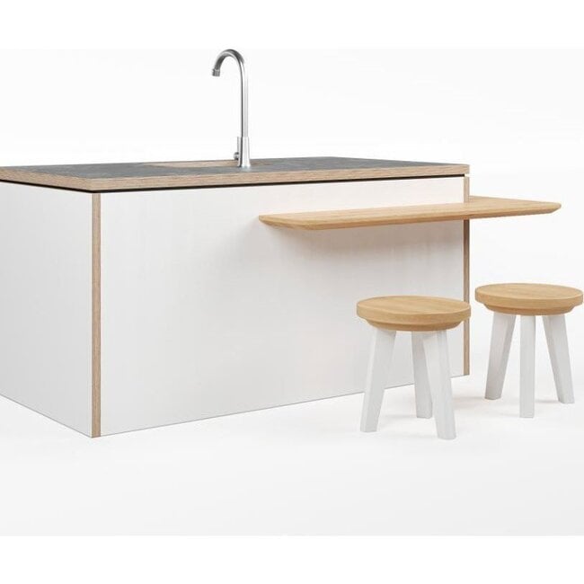 Macedon Breakfast Bar – Modern Play Island with Stools Included - Play Kitchens - 5