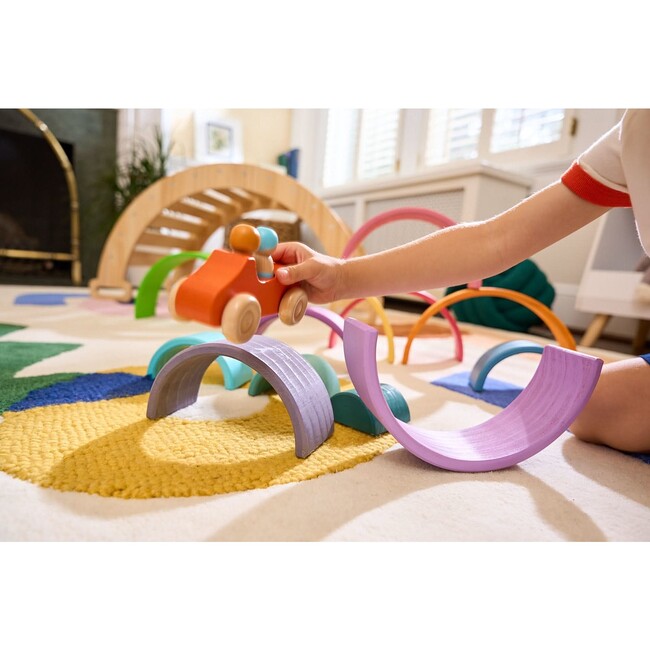 Avenlur Wooden Rainbow Stacker Blocks